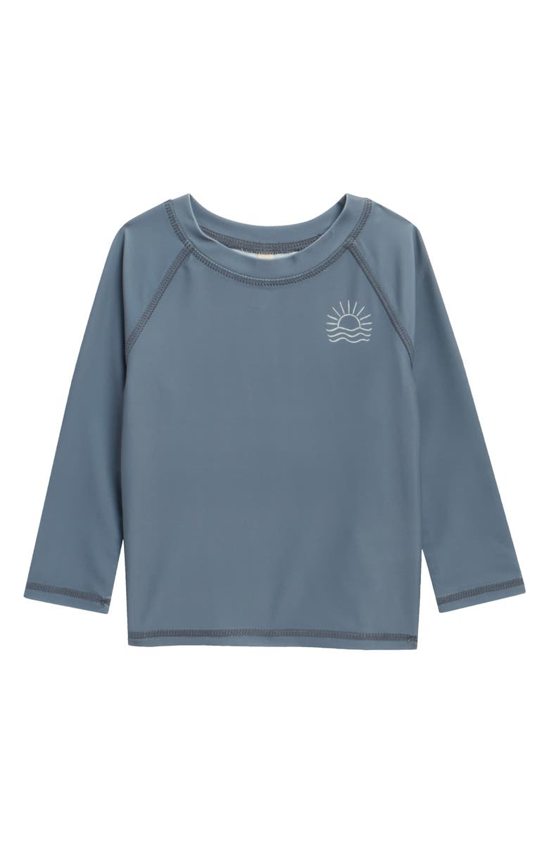 QUINCY MAE Raglan Sleeve UPF 50+ Rashguard, Main, color, Ocean