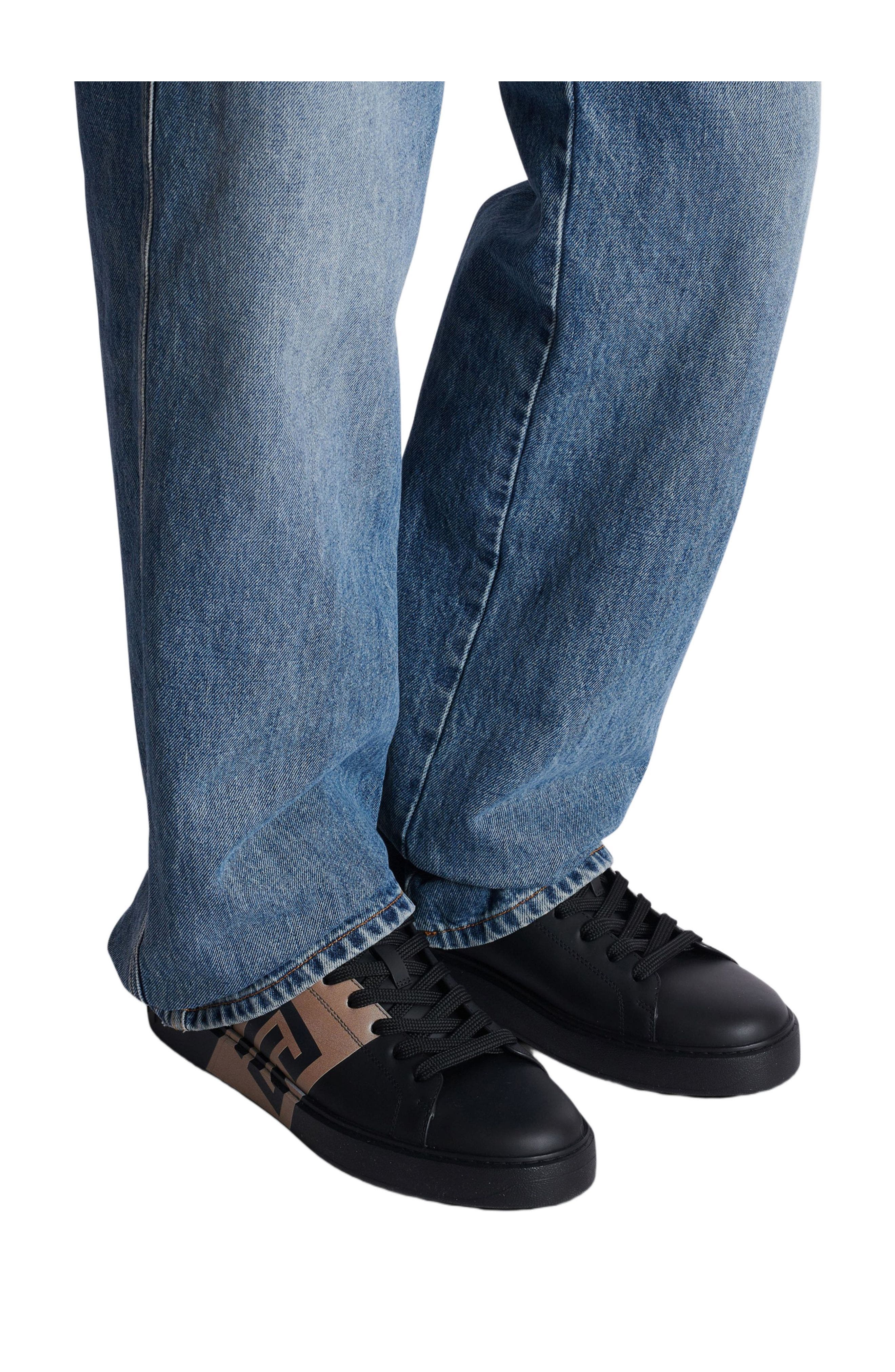 Balmain B-Court trainers in calfskin, Alternate, color, 