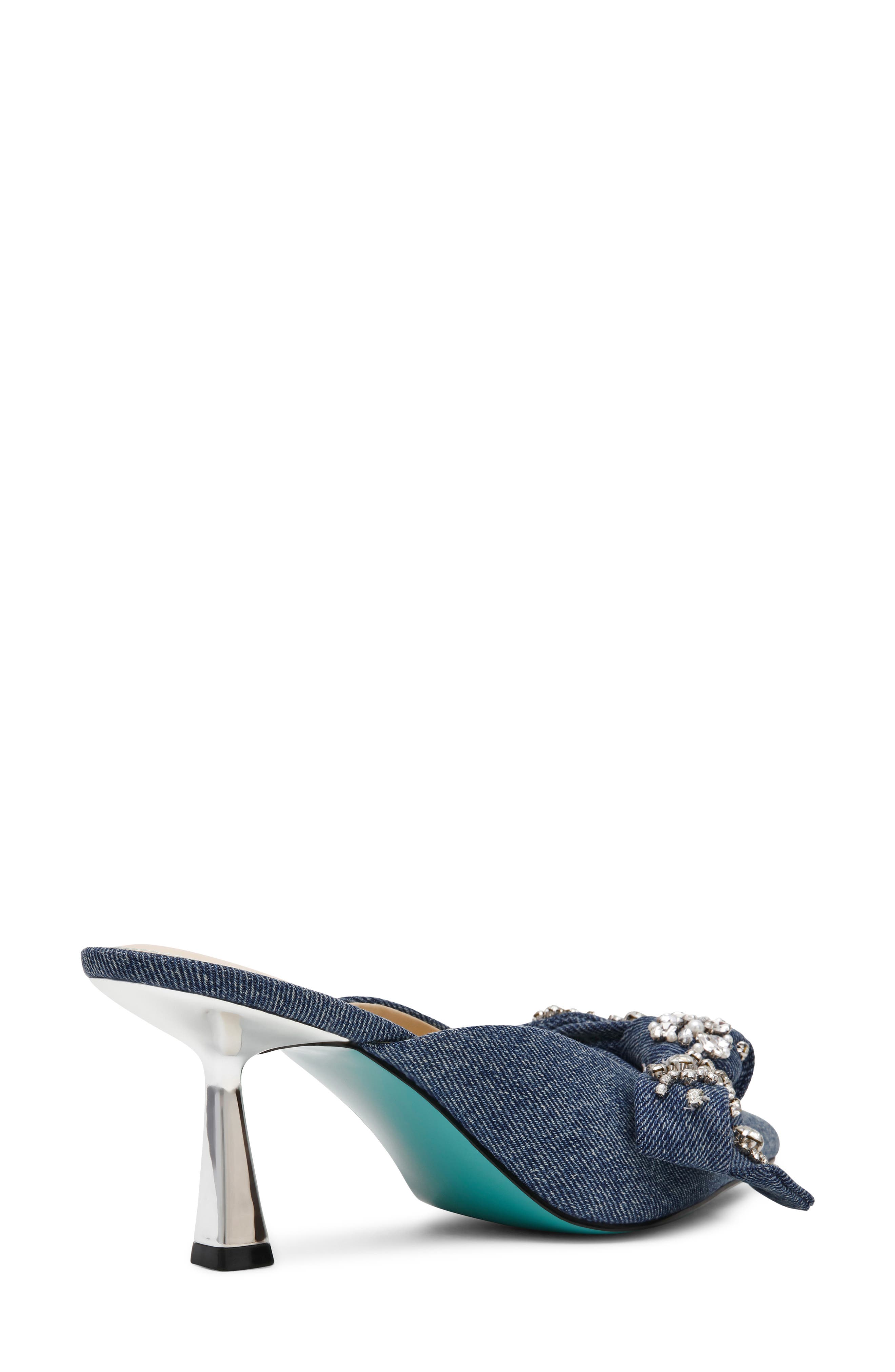 Kena Pointed Toe Mule, Alternate, color, DENIM