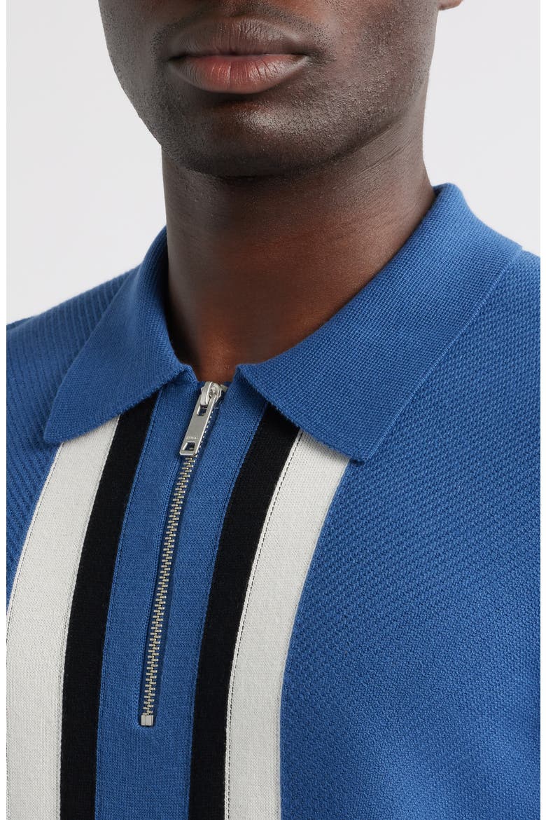 Sholpone Half Zip Polo, Alternate, color, MEDIUM BLUE