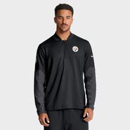 Nike Men's Nike Black Pittsburgh Steelers Sideline Dri-FIT Half-Zip Pullover
