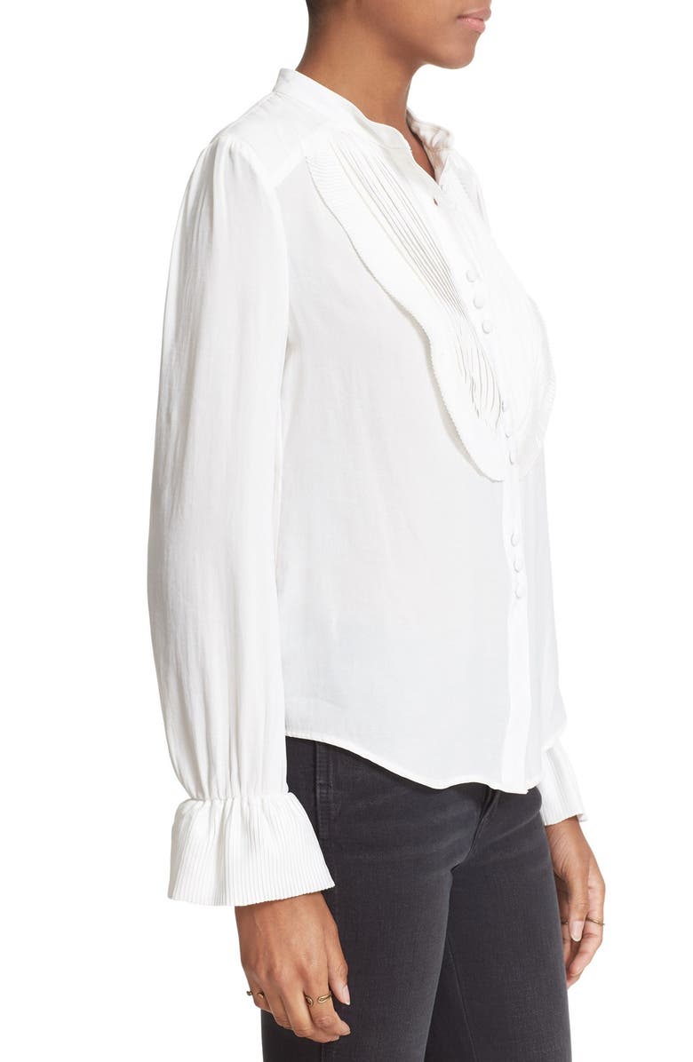 Free People Pintuck Chiffon Blouse, Alternate, color,