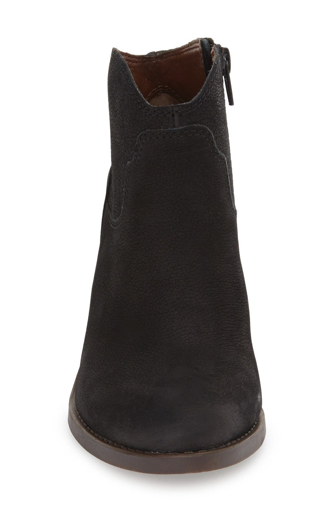 'Eller' Bootie, Alternate, color, BLACK/ BLACK LEATHER