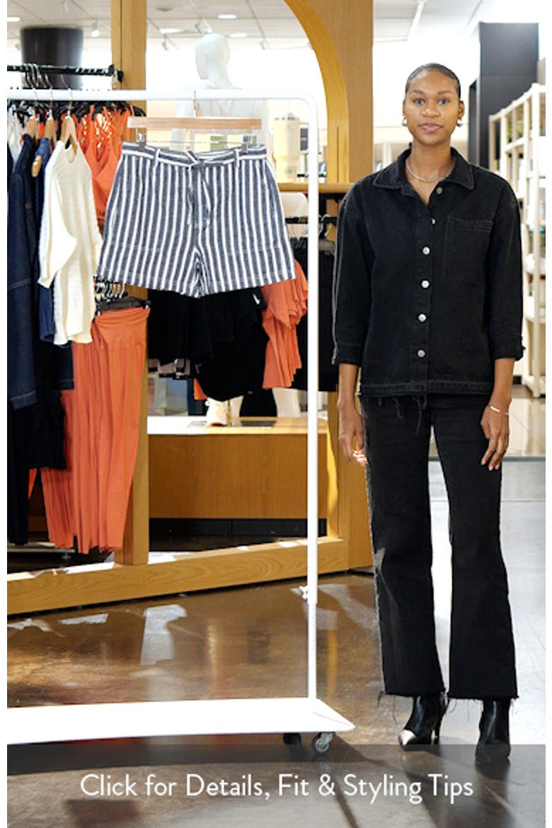 Stripe Pull-On Linen & Cotton Shorts video