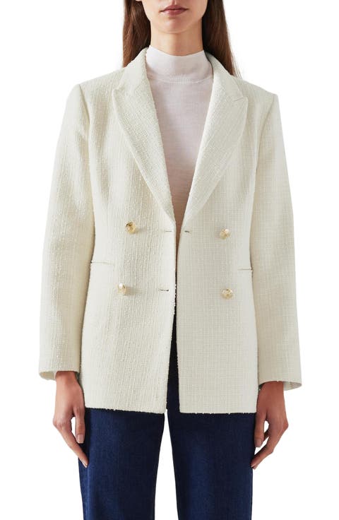 Mariner Double Breasted Tweed Blazer