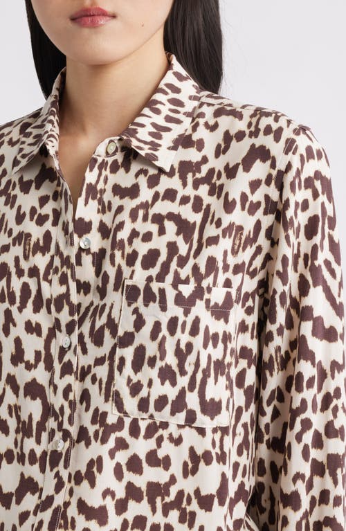 Rails Josephine Jaguar Print Button-up Shirt In Animal Print