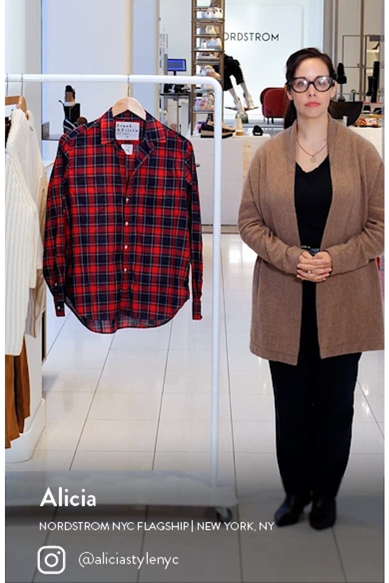 Eileen Plaid Relaxed Button-Up Shirt video