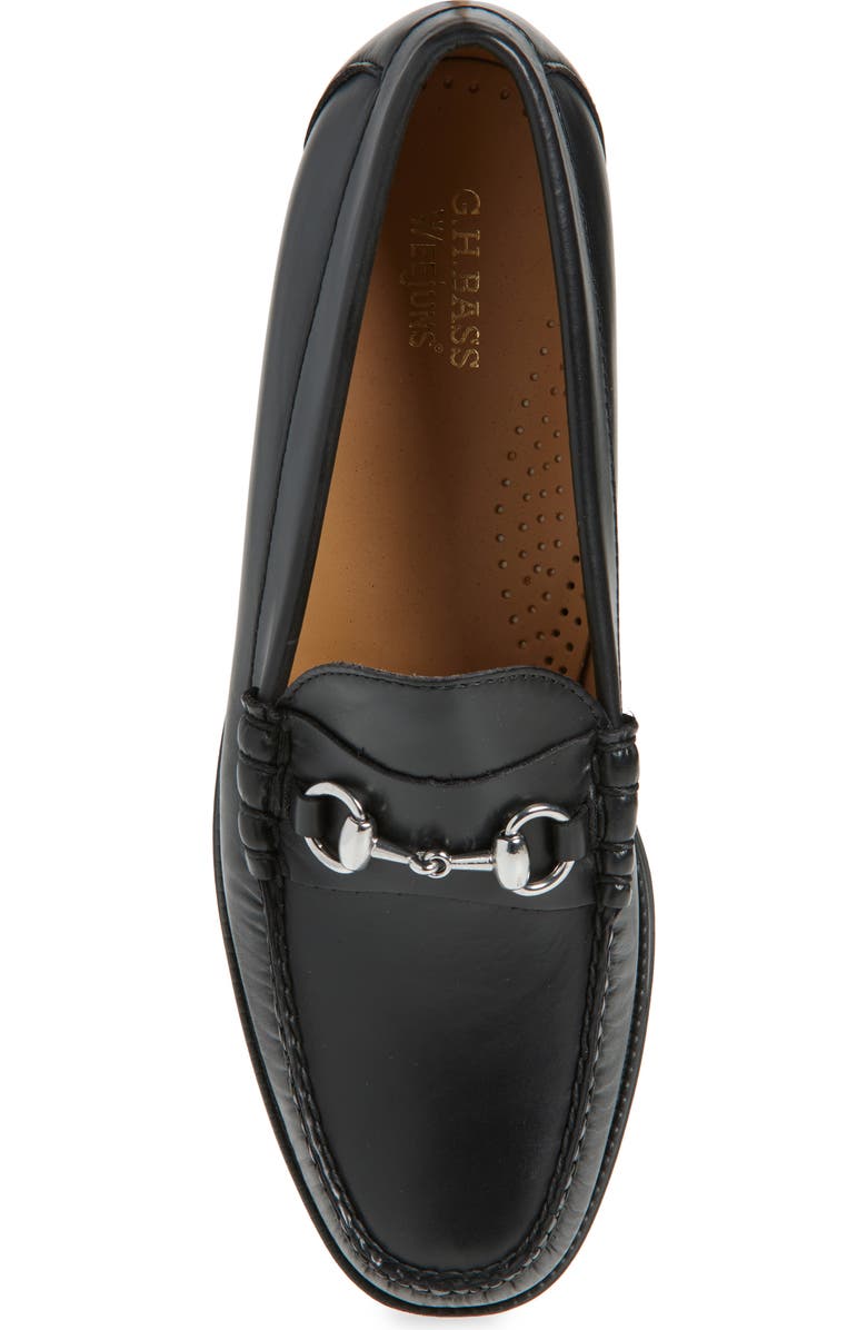 G.H.BASS Lincoln Bit Easy Weejun Penny Loafer, Alternate, color, Black