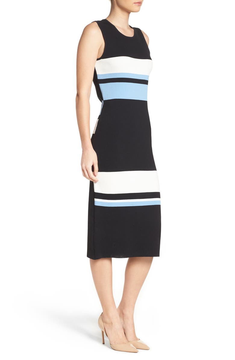 Vince Camuto Color Block Midi Dress, Alternate, color,
