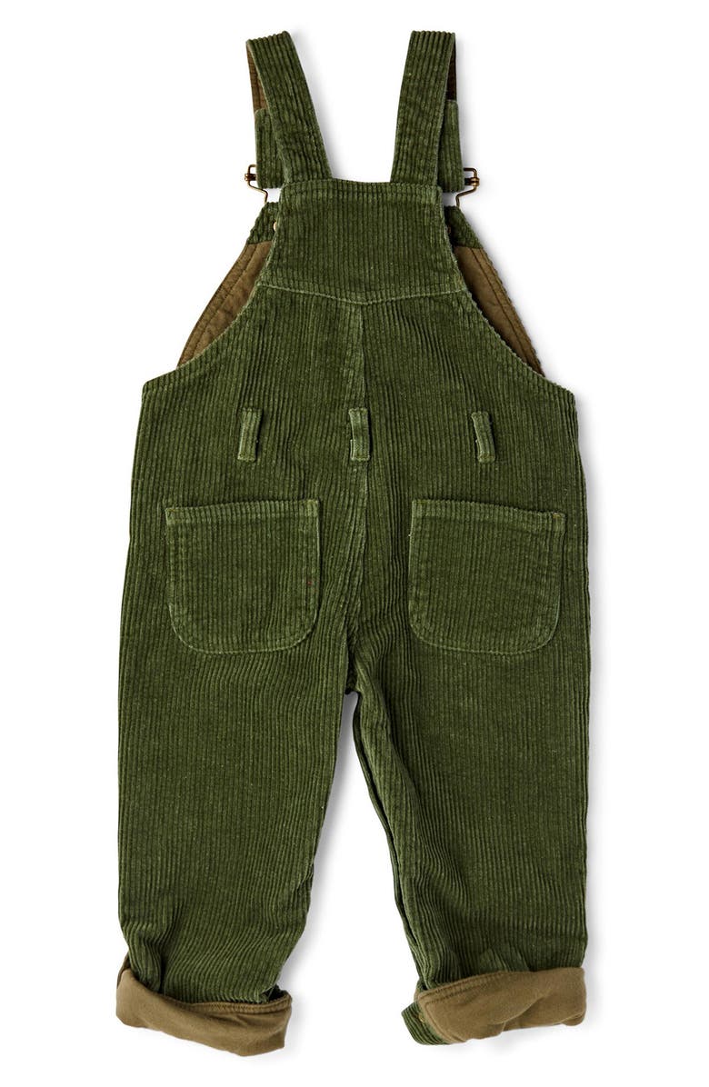 DOTTY DUNGAREES Kids' Cotton Wide Wale Corduroy Overalls, Alternate, color,
