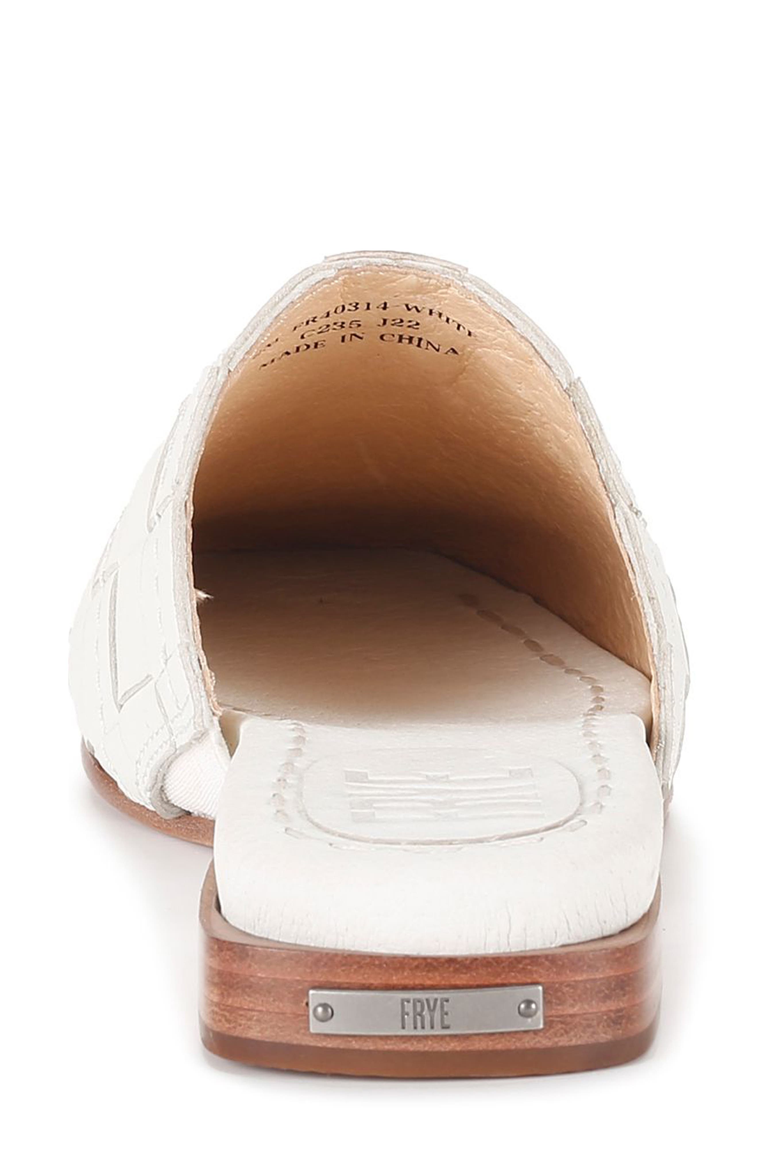 Frye Cara Woven Square Toe Mule, Alternate, color, 