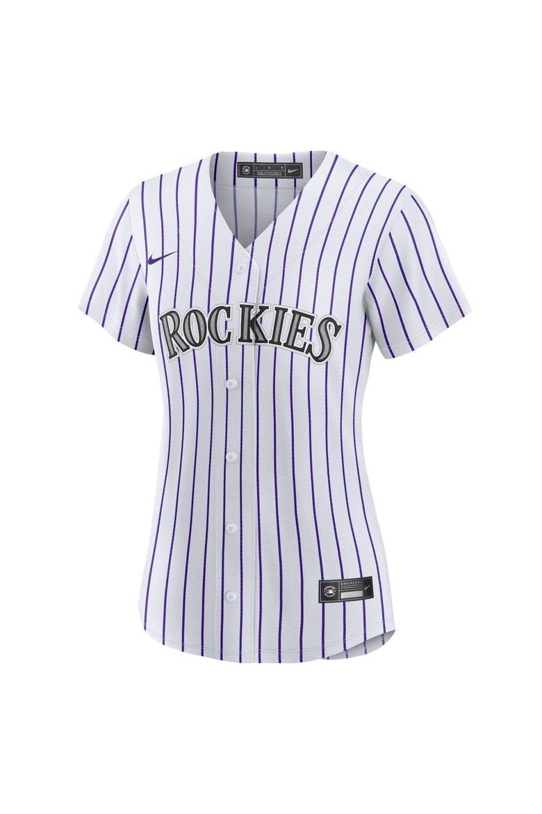 Women's Nike Charlie Blackmon White Colorado Rockies Home Replica Player Jersey, Alternate, color, WHITE