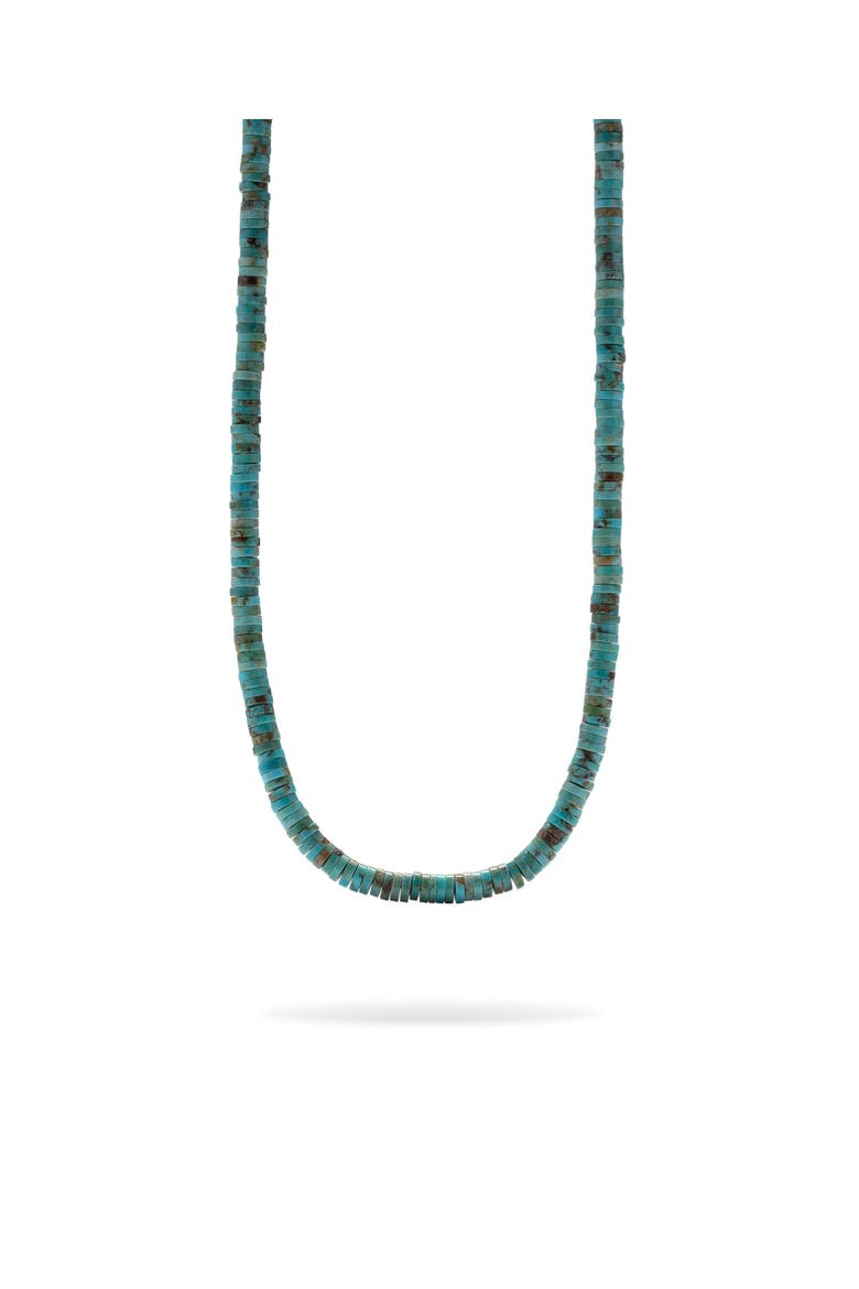 Turquoise Bead Long Necklace, Alternate, color, Turquoise