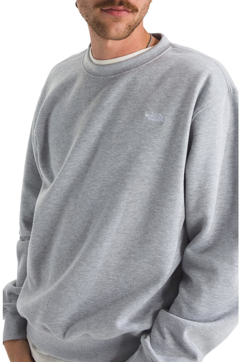 Essential Crewneck Sweatshirt, Alternate, color, TNF PALE GREY HEATHER