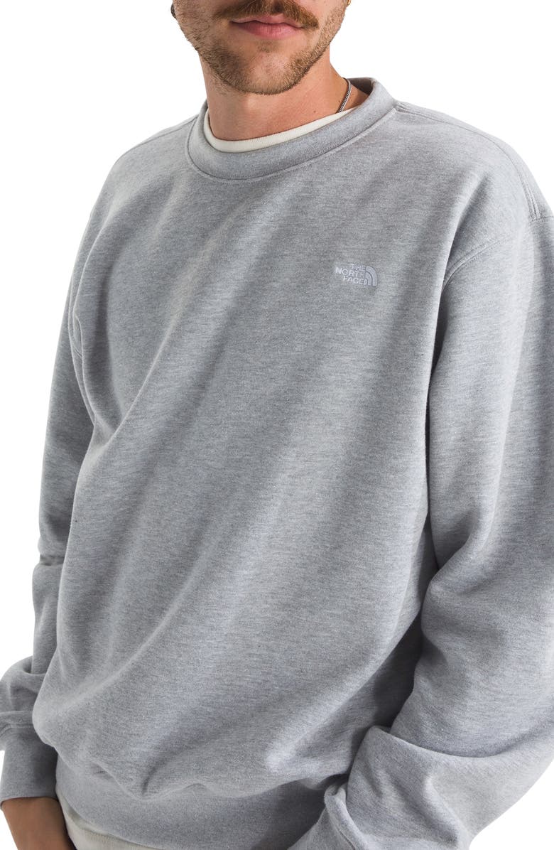 The North Face Essential Crewneck Sweatshirt, Alternate, color, Tnf Pale Grey Heather