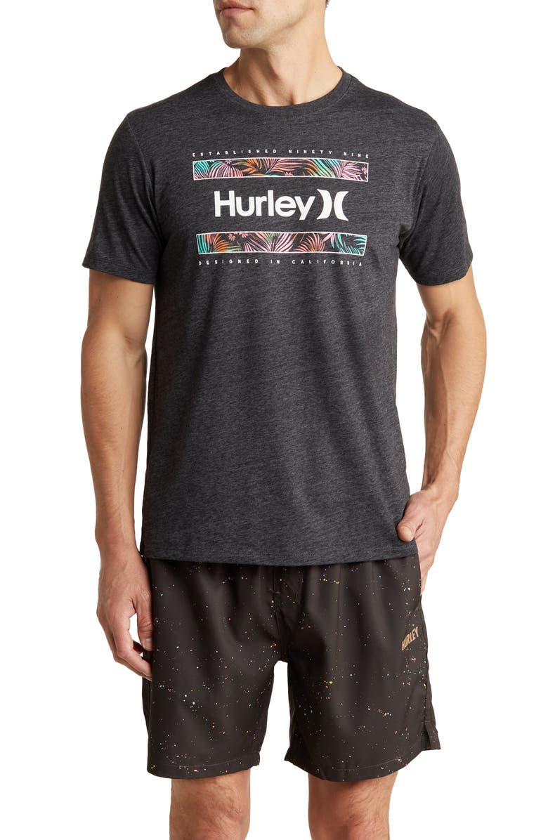 Hurley Everyday Pacific Barred Graphic T-Shirt, Main, color, 