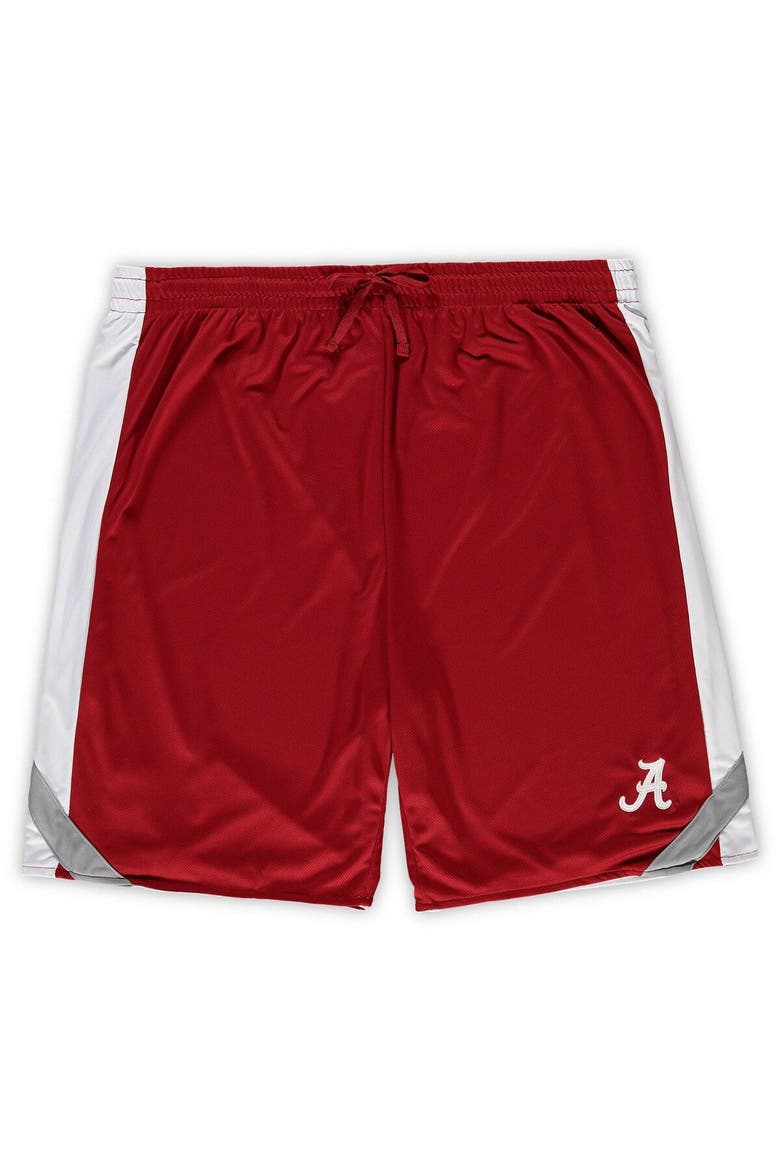 Men's Colosseum Crimson/White Alabama Crimson Tide Big & Tall Team Reversible Shorts, Alternate, color, Crimson