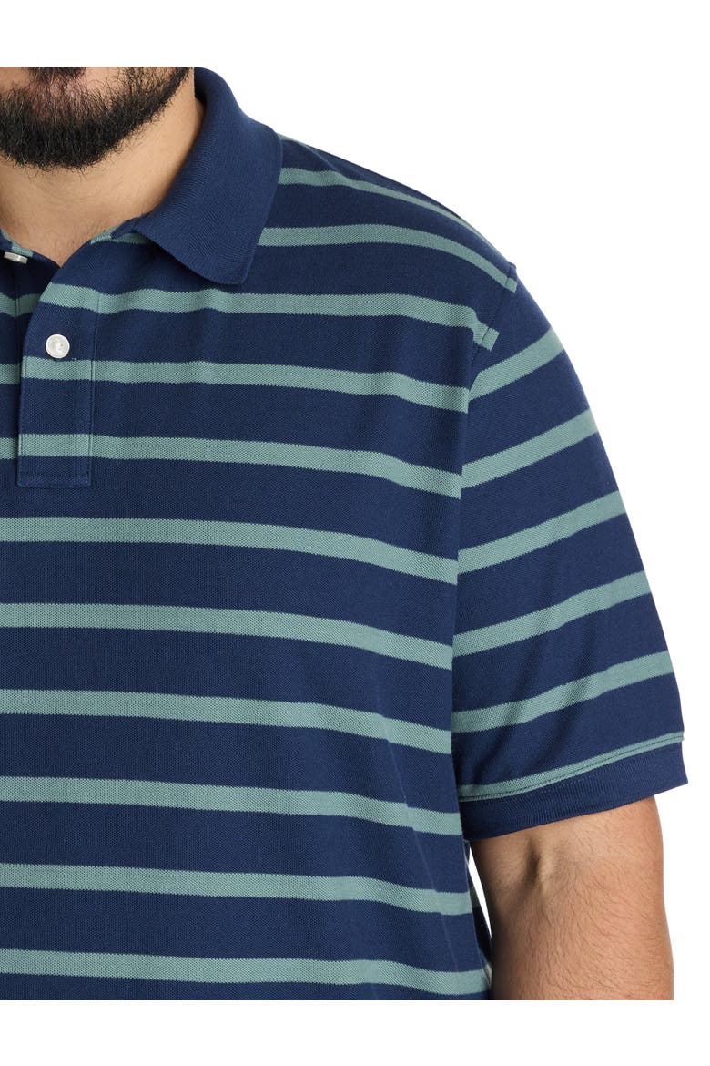 Big & Tall Medium Striped Polo Shirt, Alternate, color, BLUE MULTI
