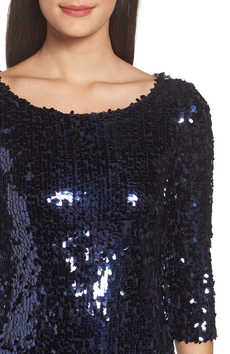 BB Dakota by Steve Madden BB Dakota Leila Sequin Sheath Dress, Alternate, color, 