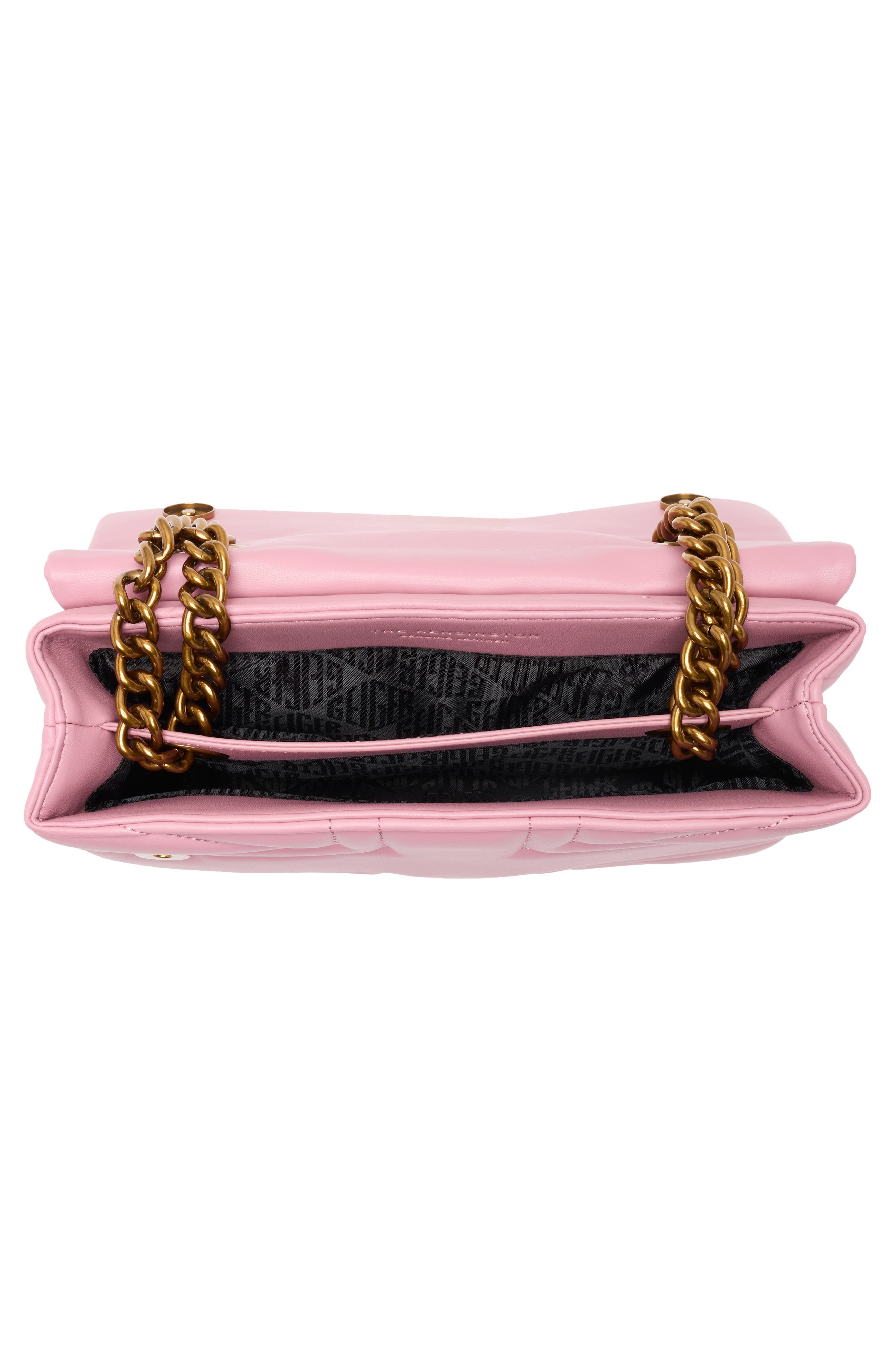 Kurt Geiger London Kensington Leather Union Jack Crossbody Bag, Alternate, color, Pink