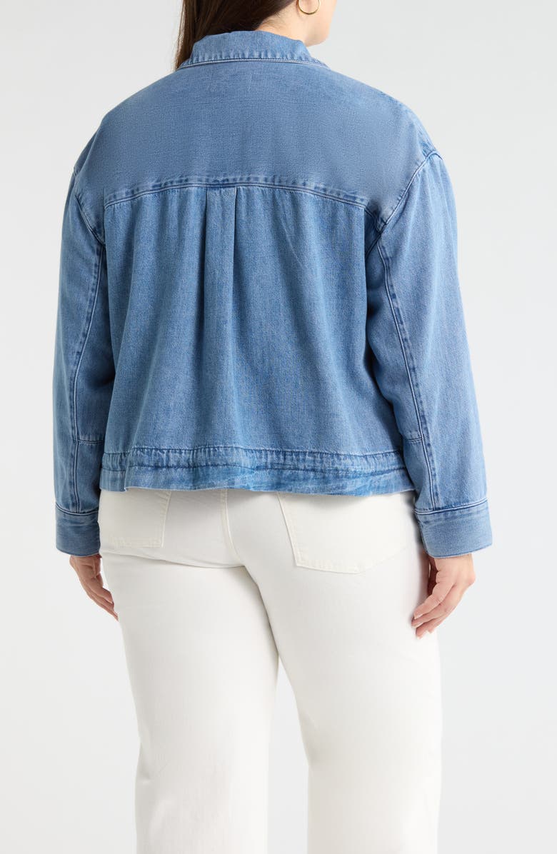 Caslon<sup>®</sup> Denim Utility Jacket, Alternate, color, Medium Wash