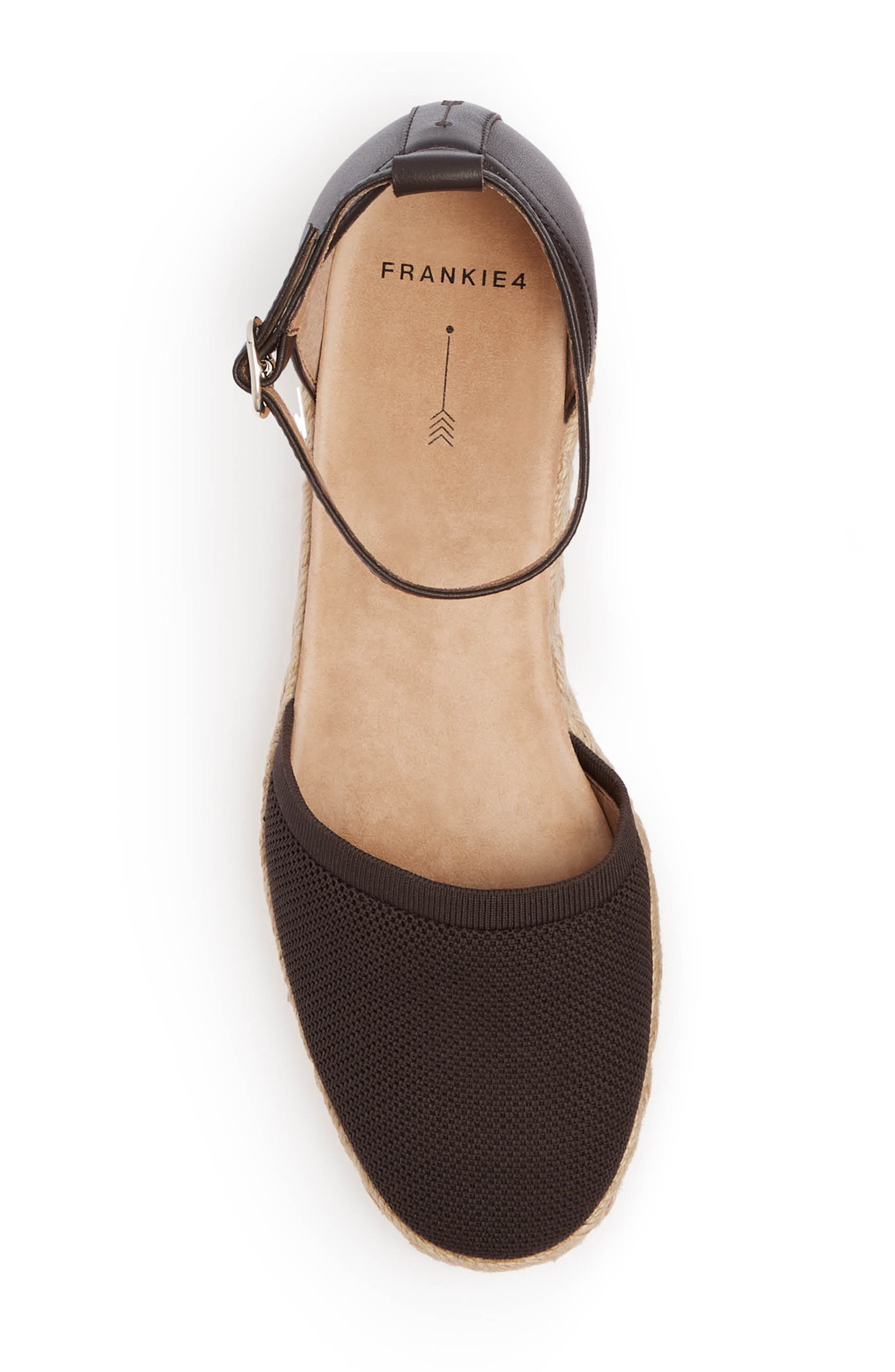 FRANKIE4 Kit Ankle Strap Platform, Alternate, color, Chocolate Knit