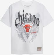 Mitchell & Ness Men's Mitchell & Ness White Chicago Bulls Old English Classic T-Shirt