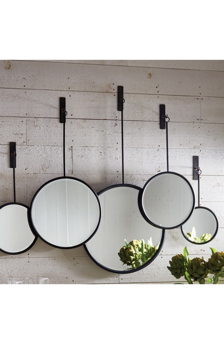 Napa Home & Garden Maison Noir Pendulum Mirrors Set of 5, Alternate, color, Black