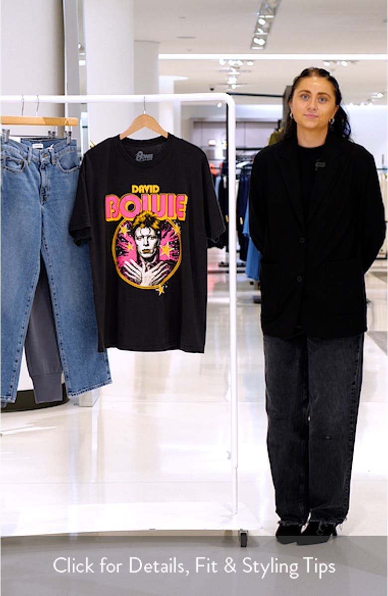 David Bowie Cotton Graphic T-Shirt, sales video thumbnail