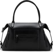 MANGO TEEN Large Structured Faux Leather Shoulder Bag