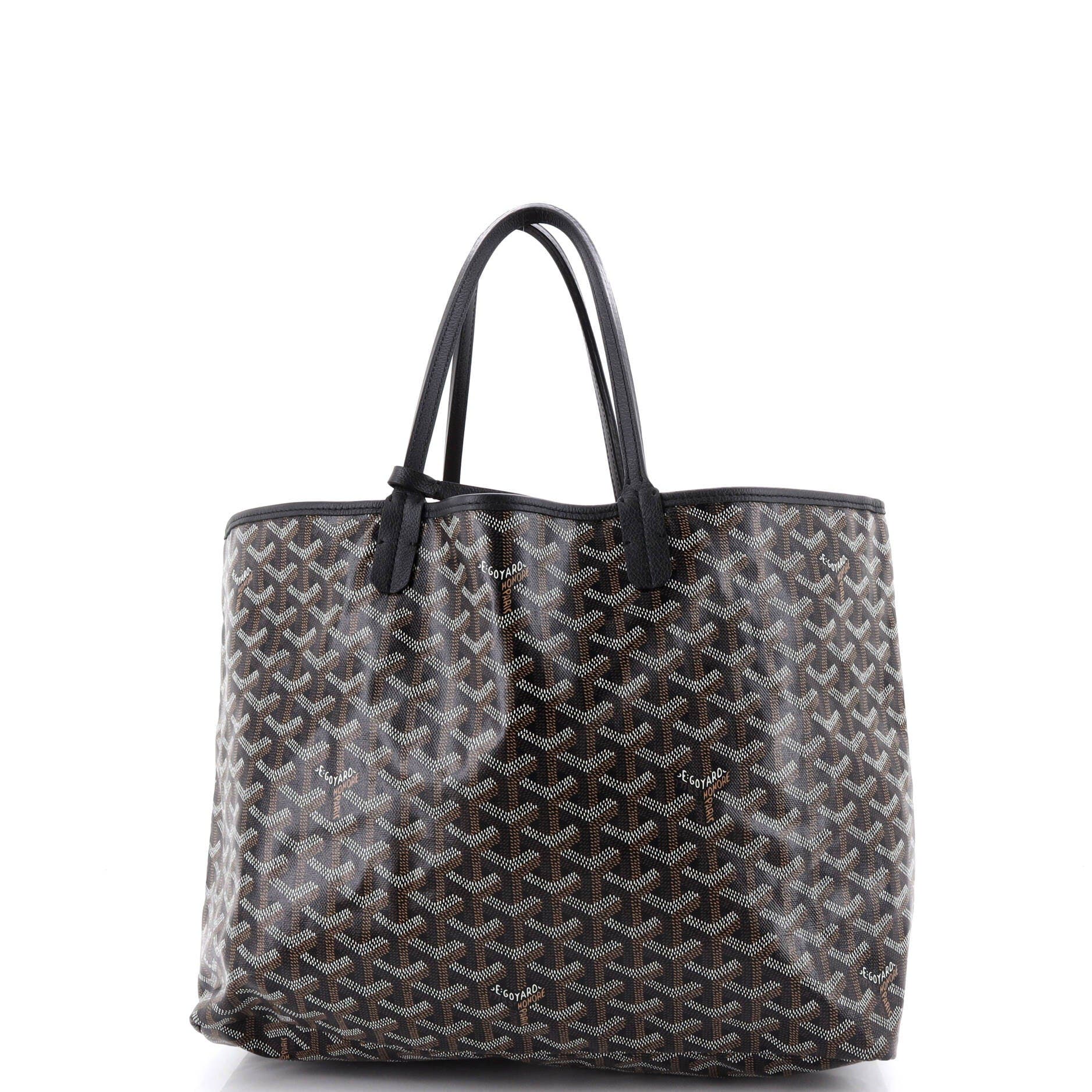 Pre-Owned Goyard Saint Louis Tote Coated Canvas PM, Alternate, color, Black