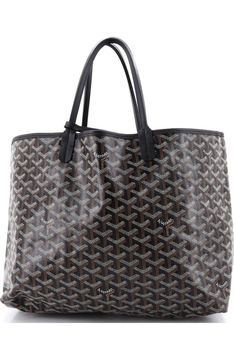 Pre-Owned Goyard Saint Louis Tote Coated Canvas PM, Alternate, color, Black