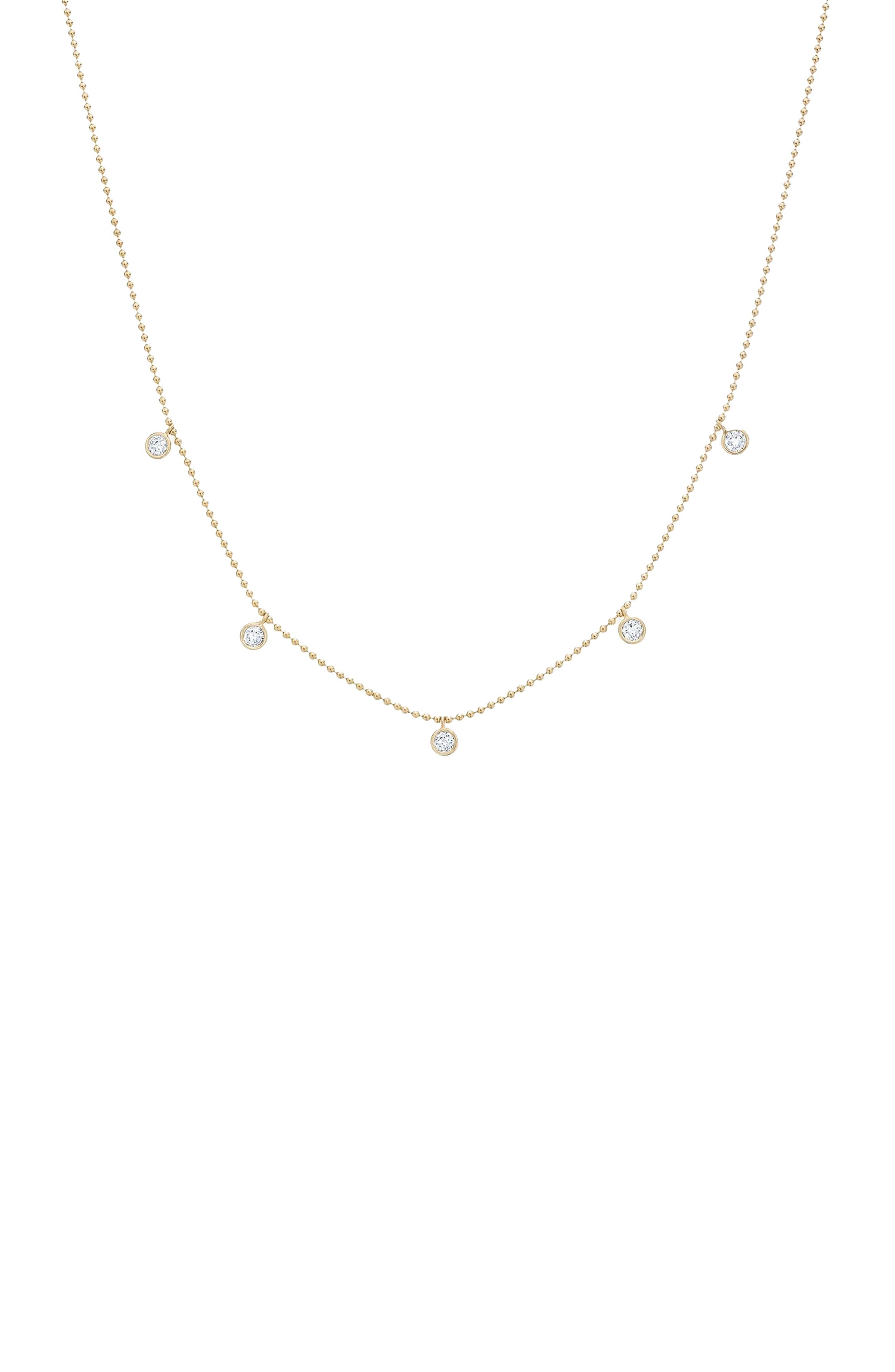 Bearfruit Jewelry Sterling Silver 18k Gold Plated Callie Necklace Dainty Trendy Minimal - Gold, 17