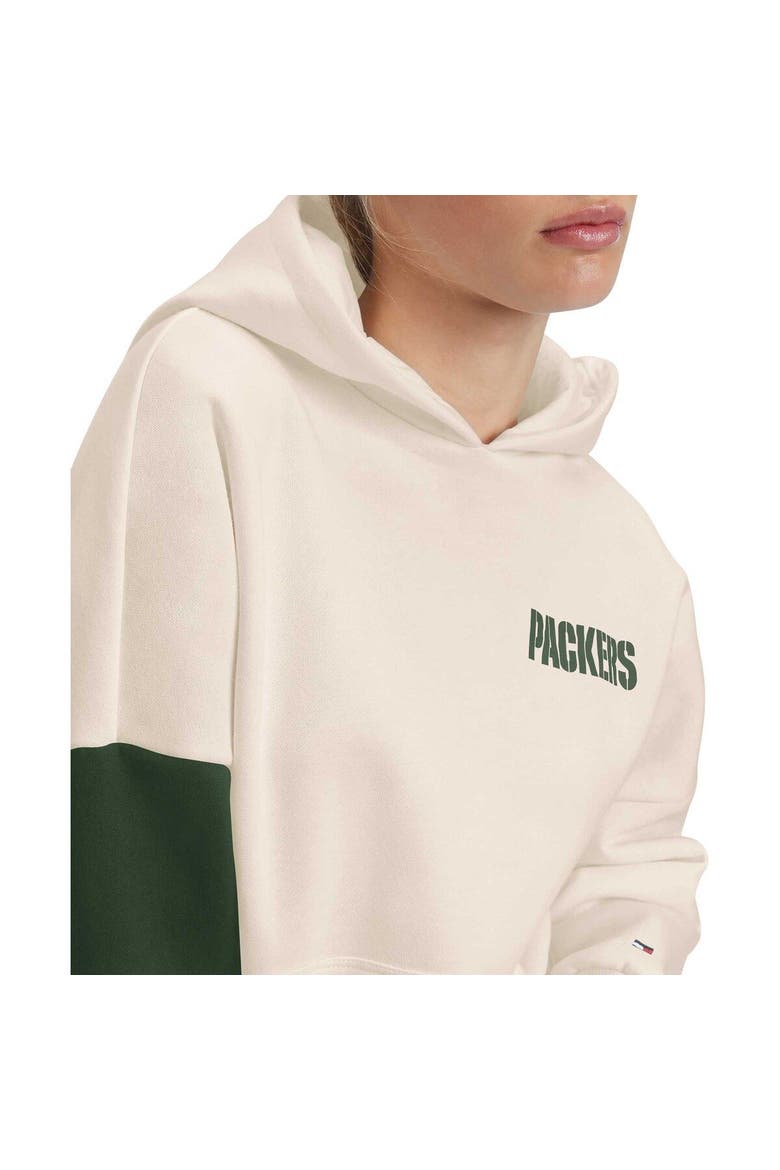 Women's Tommy Hilfiger Cream/Green Green Bay Packers Harriet Pullover Hoodie, Alternate, color, Cream