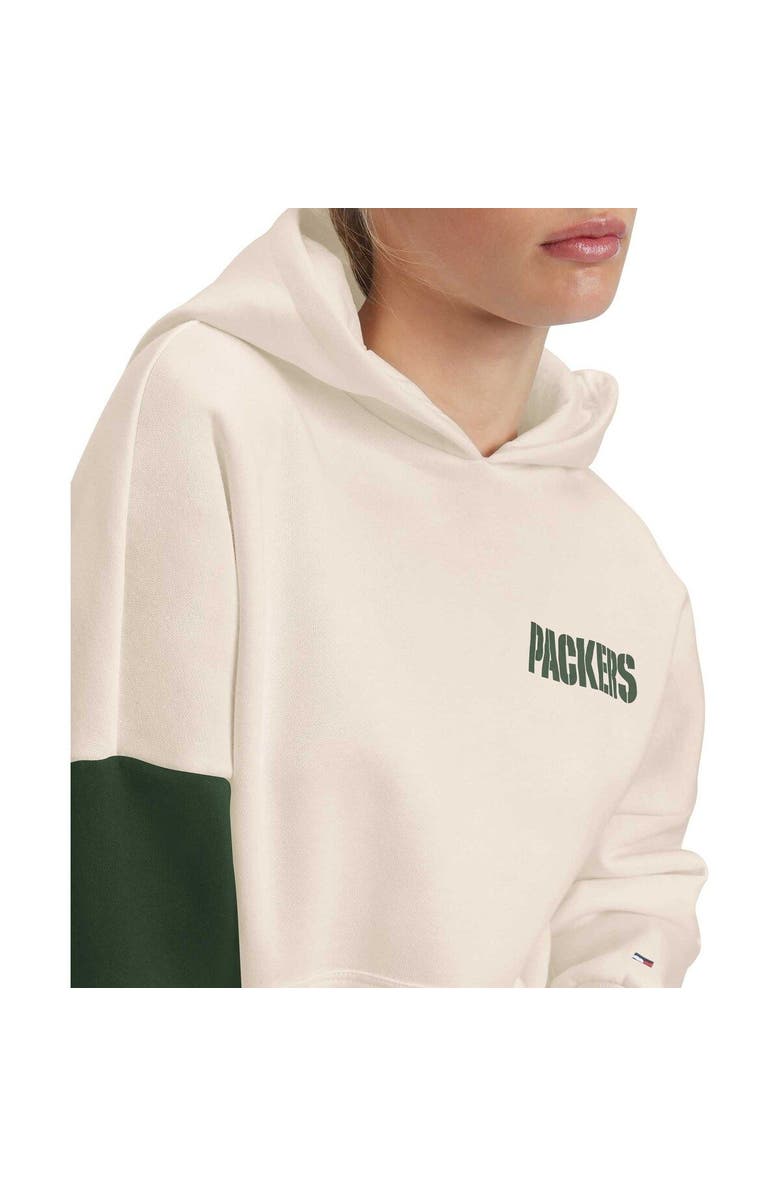 Tommy Hilfiger Women's Tommy Hilfiger Cream/Green Green Bay Packers Harriet Pullover Hoodie, Alternate, color, Cream