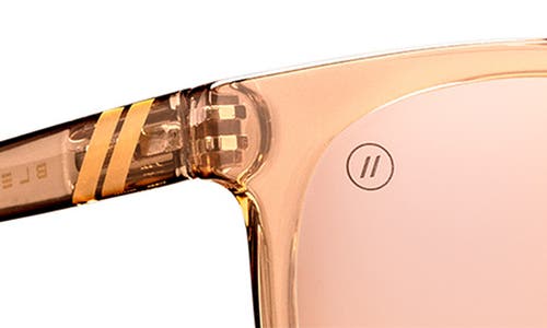 Blenders Eyewear 54mm H-series Polarized Round Sunglasses In Orange