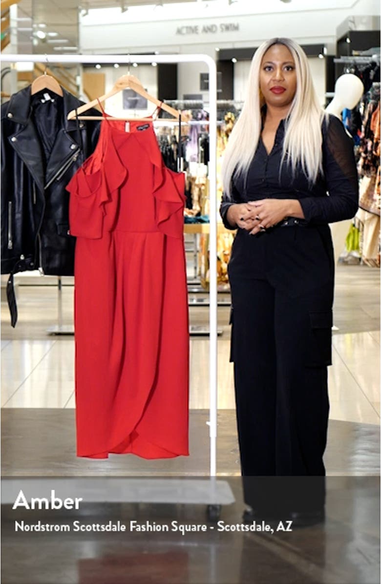 Cold Shoulder Ruffle Layered Dress, sales video thumbnail