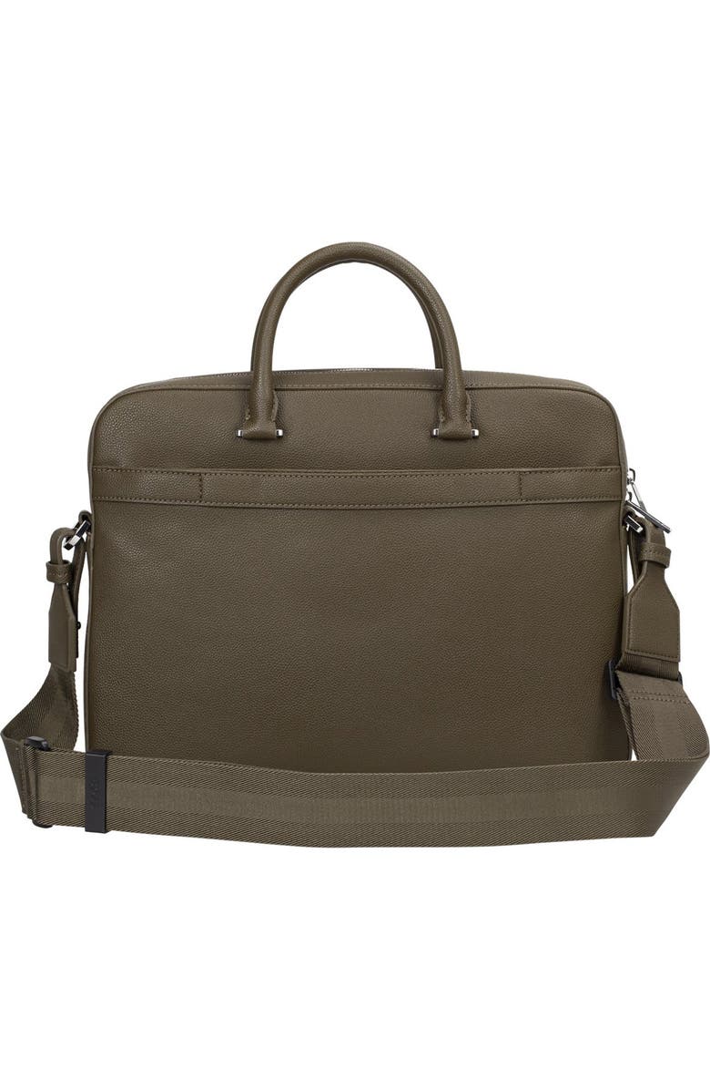 BOSS Ray Faux Leather Document Case, Alternate, color, Open Green