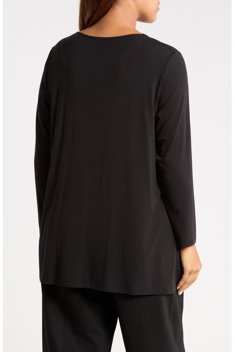 Tunic Top, Alternate, color, BLACK