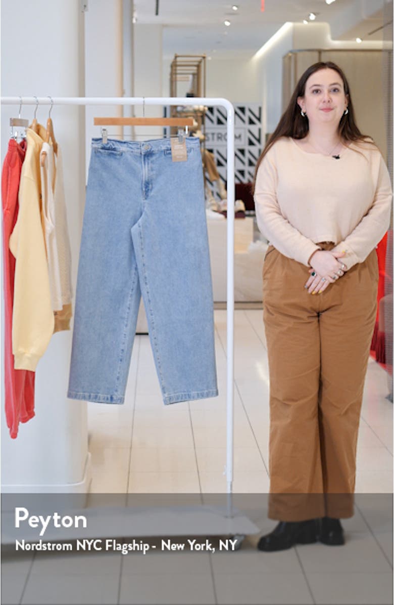 The Emmett Welt Pocket High Waist Wide Leg Jeans, sales video thumbnail