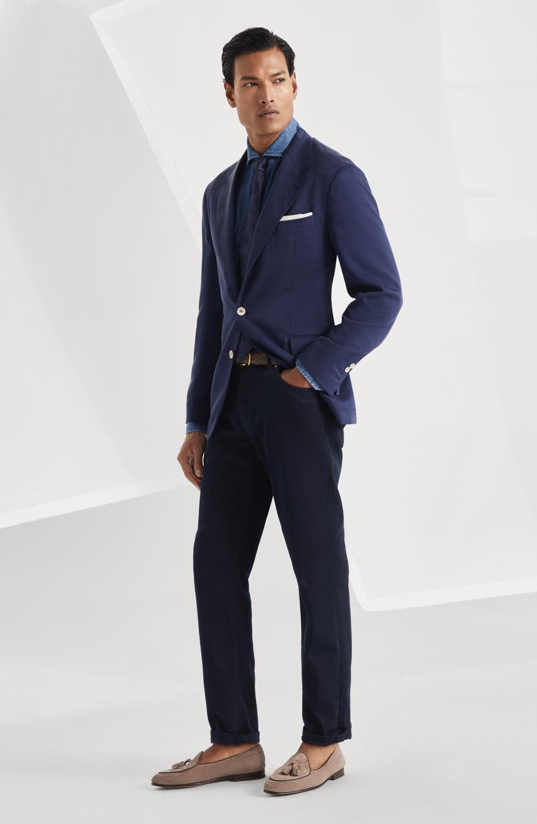 Brunello Cucinelli Lightweight denim shirt, Alternate, color, 