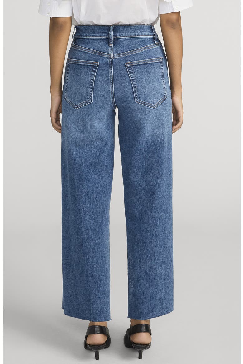 Le Pixie Slim Palazzo Raw Hem Wide Leg Jeans, Alternate, color, CANALS RAW AFTER