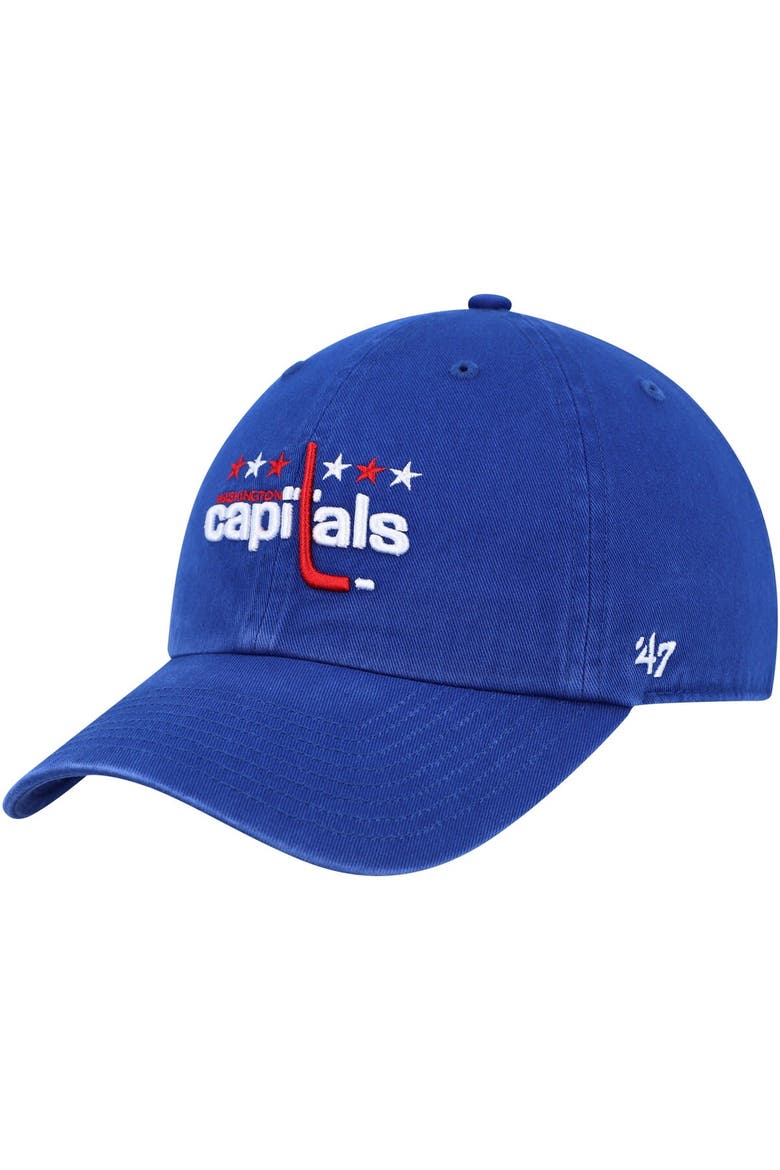 Men's '47 Royal Washington Capitals Clean Up Adjustable Hat, Main, color, Royal