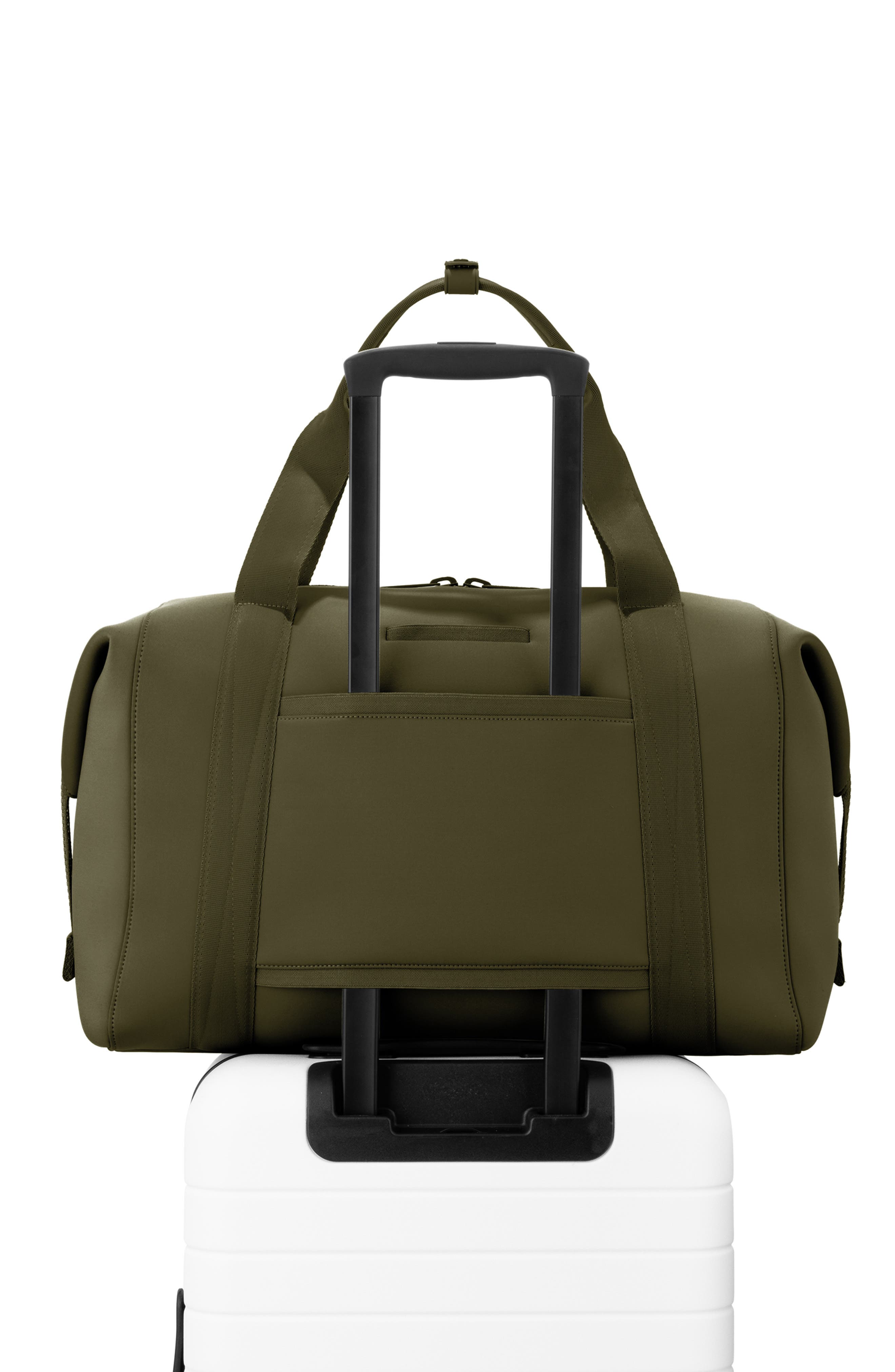 Landon Extra Large Neoprene Carryall, Alternate, color, DARK MOSS