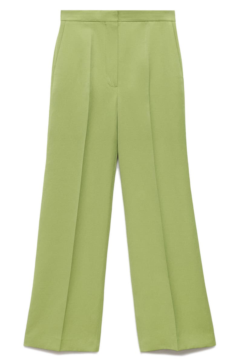 MANGO Straight Leg Suit Pants, Main, color, Lime Green