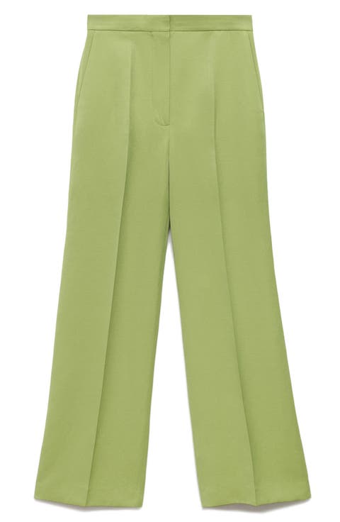 Straight Leg Suit Pants