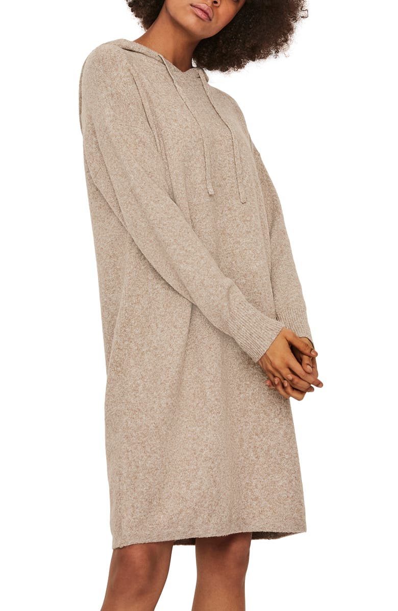 VERO MODA Hooded Long Sleeve Sweater Dress, Alternate, color,