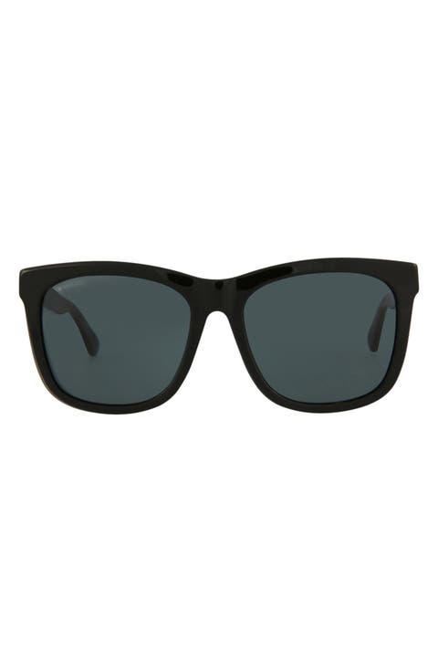 56mm Square Sunglasses