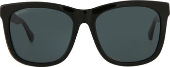 56mm Square Sunglasses