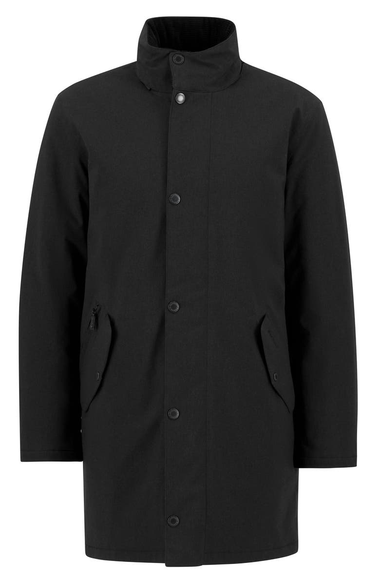 Barbour Winter Powell Waterproof Jacket, Alternate, color, Black